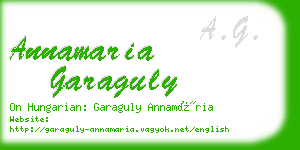 annamaria garaguly business card